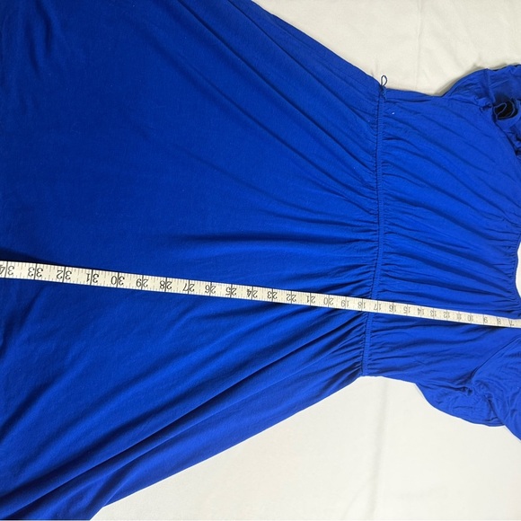 Express Blue Flutter Sleeve Sundress - Picture 4 of 4